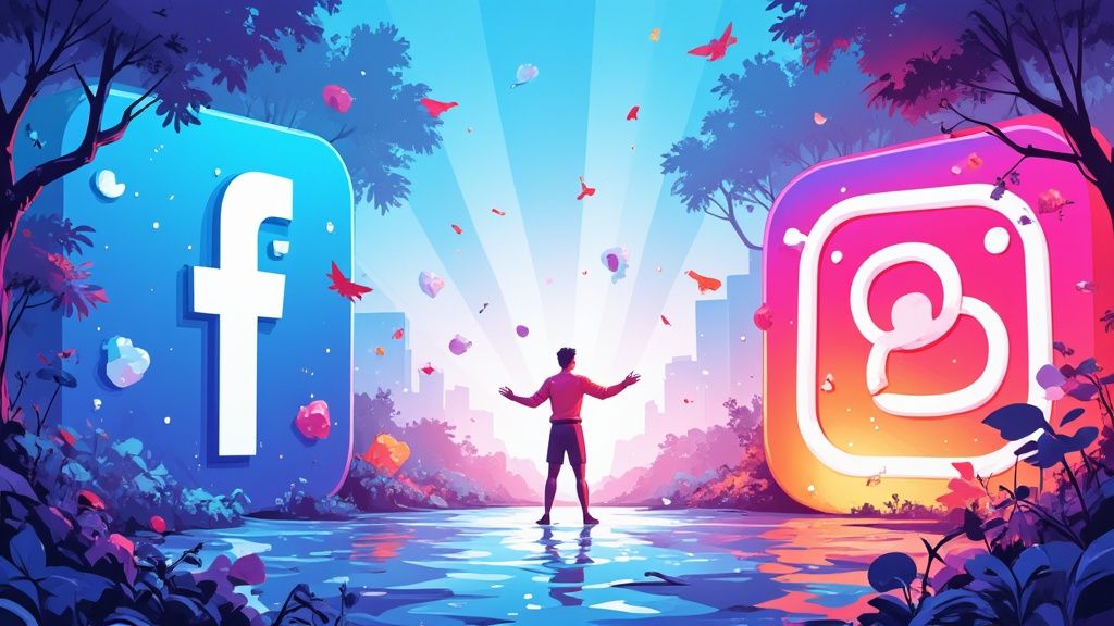 Facebook vs Instagram: Quelle plateforme choisir pour votre DNVB en 2024?